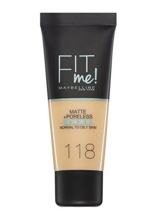 Maybelline Fit Me Foundation matujący podkład do twarzy 118 Nude 30ml