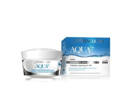 Miraculum Aqua Plus Intensely Moisturizing Cream For Dry And Dehydrated Skin intensywnie nawilżający krem do skóry suchej i odwodnionej SPF15 50ml