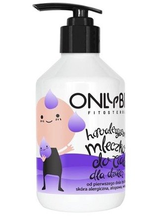 OnlyBio Fitosterol hipoalergiczne mleczko do ciała dla dzieci od pierwszego dnia życia 250ml