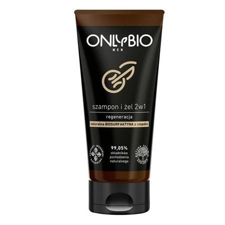 OnlyBio Men regenerujący szampon i żel 2w1 z olejem ze słonecznika 200ml