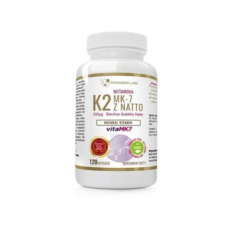 Progress Labs Witamina K2 vitaMK-7 z Natto 200µg suplement diety 120 kapsułek