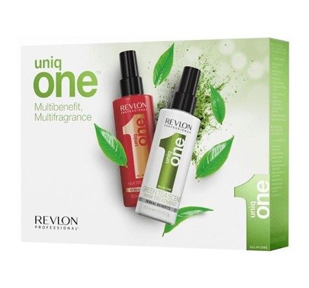 Revlon Professional Uniq One All In One Hair Treatment Classic zestaw 10R 150ml + Hair Treatment Green Tea Scent 150ml